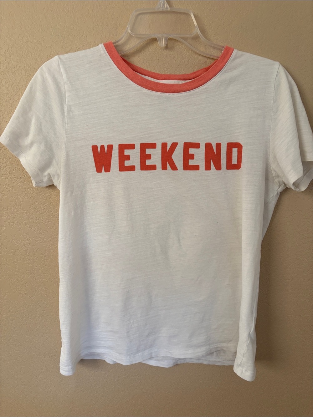 J Crew Weekend Ringer Tee Shirt Size S